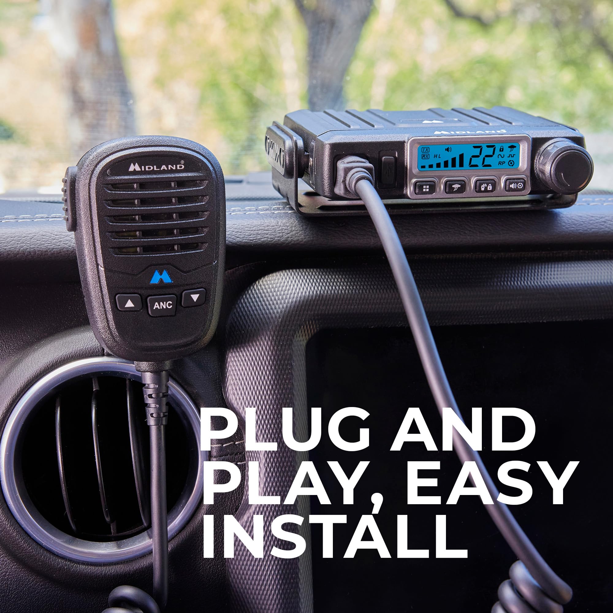 Midland MXT115AGR 15-Watt GMRS MicroMobile Two Way Radio Harvest Bundle - Image 7