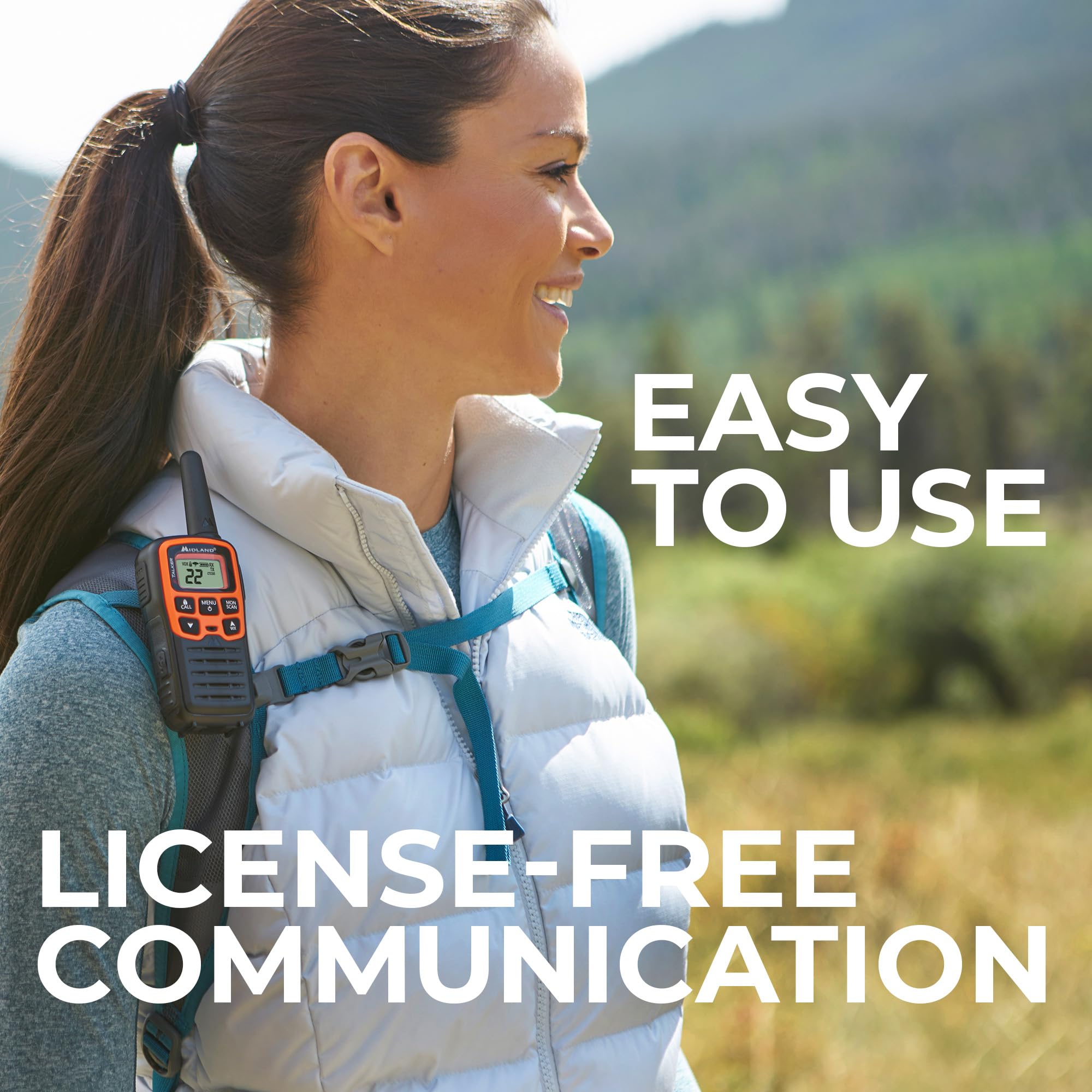 Midland® X-TALKER T51VP 15-Pack, Two-Way Radios with 22 Channels, 28-Mile Range, NOAA Weather Alerts, eVOX Hands-Free Communication, Long Battery Life, Bulk Set Value for Outdoor & Work Use - Image 6